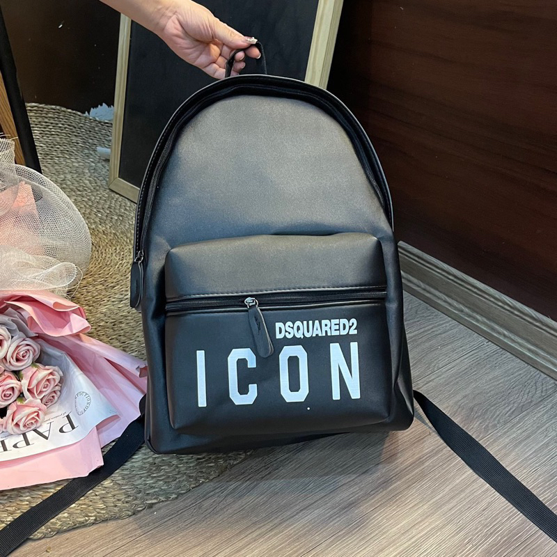 Balo Icon Nam Hót Có Sẵn/Balo Hoạ Tiết Chữ Dập Nổi Size 40