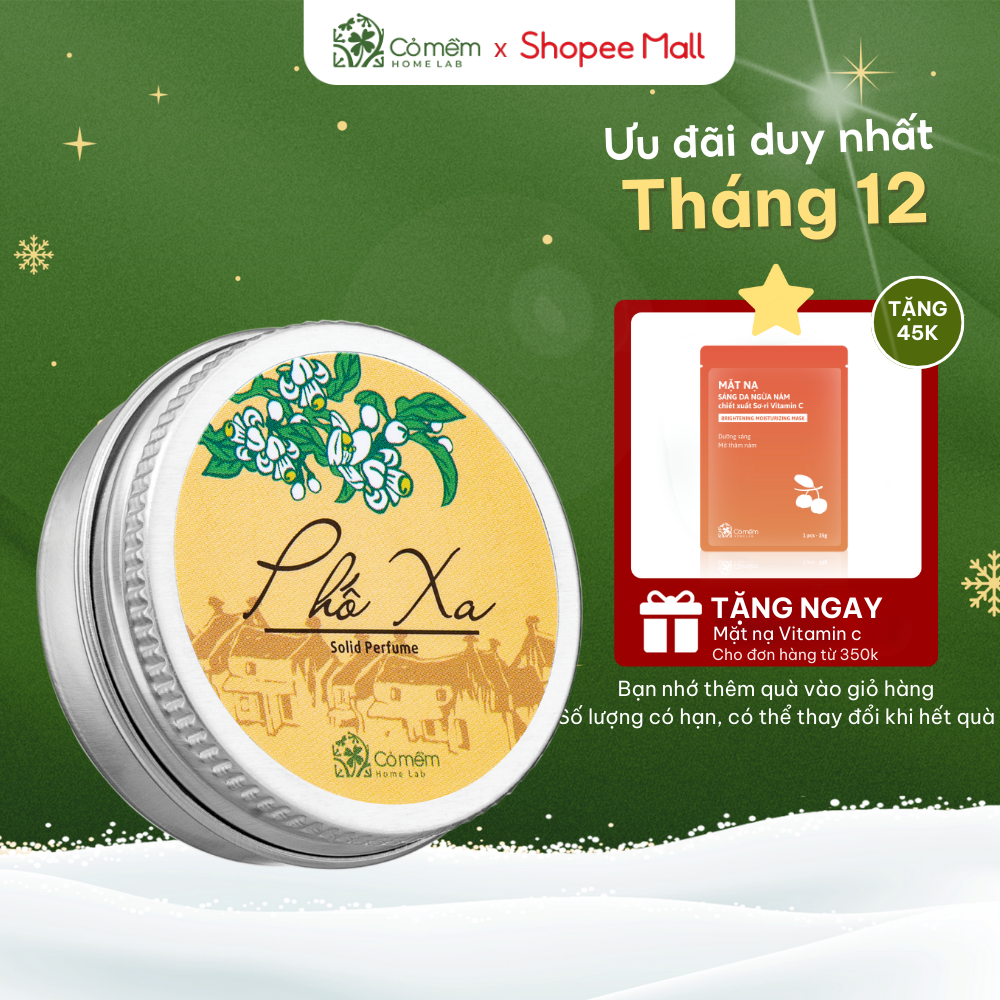 Nước Hoa Khô Thiên Nhiên Phố Xa Hoài Niệm Hoa Bưởi Chanh  Cỏ Mềm 10g