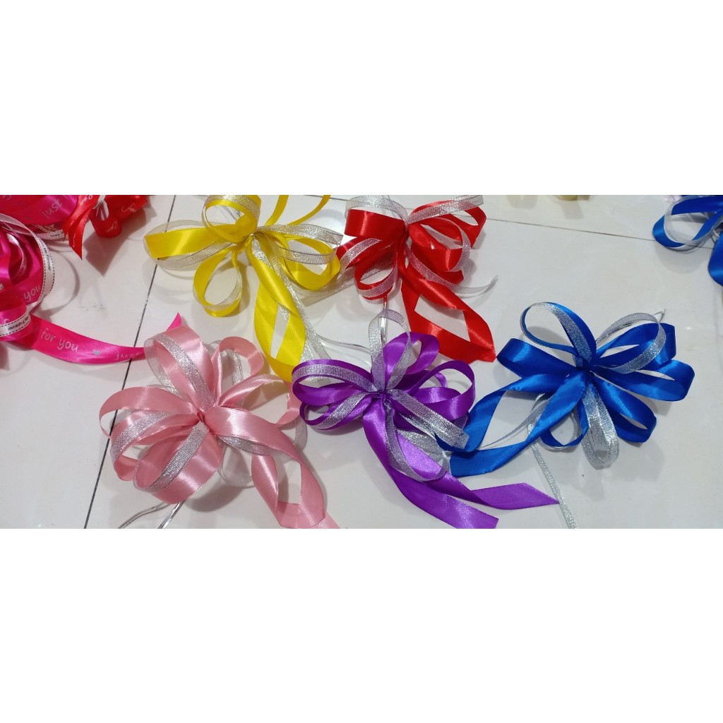 Combo 3 nơ thắt sẵn tua rua dài