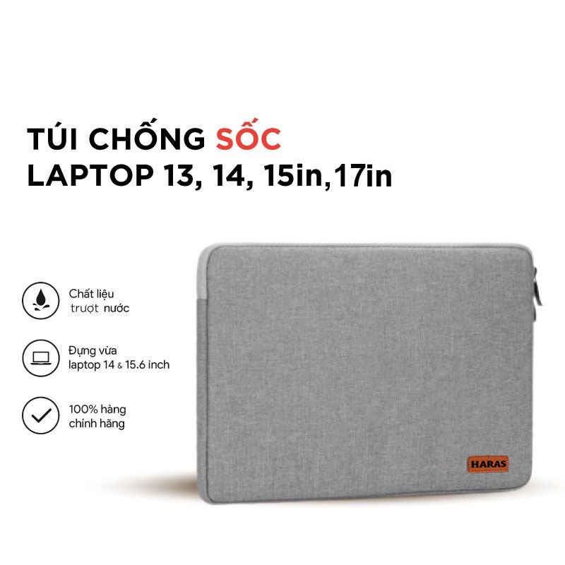 Túi Chống Sốc Laptop Macbook Ultrabook 13 inch 14 inch 15 inch 17inch  HARAS TCS001