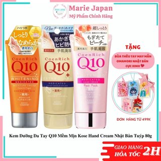 Kem Dưỡng Da Tay Q10 Mềm Mịn Kose Hand Cream Nhật Bản Tuýp 80g