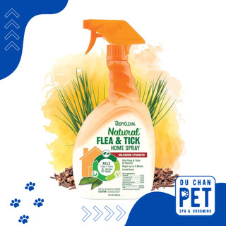 TropiClean 946 ml Xịt Đuổi Ve Bọ Chét An Toàn Không Gây Ngộ Độc