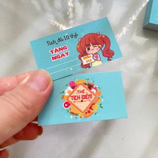 Thẻ tích điểm, Phiếu tích điểm size 3x5.4cm 100 cái