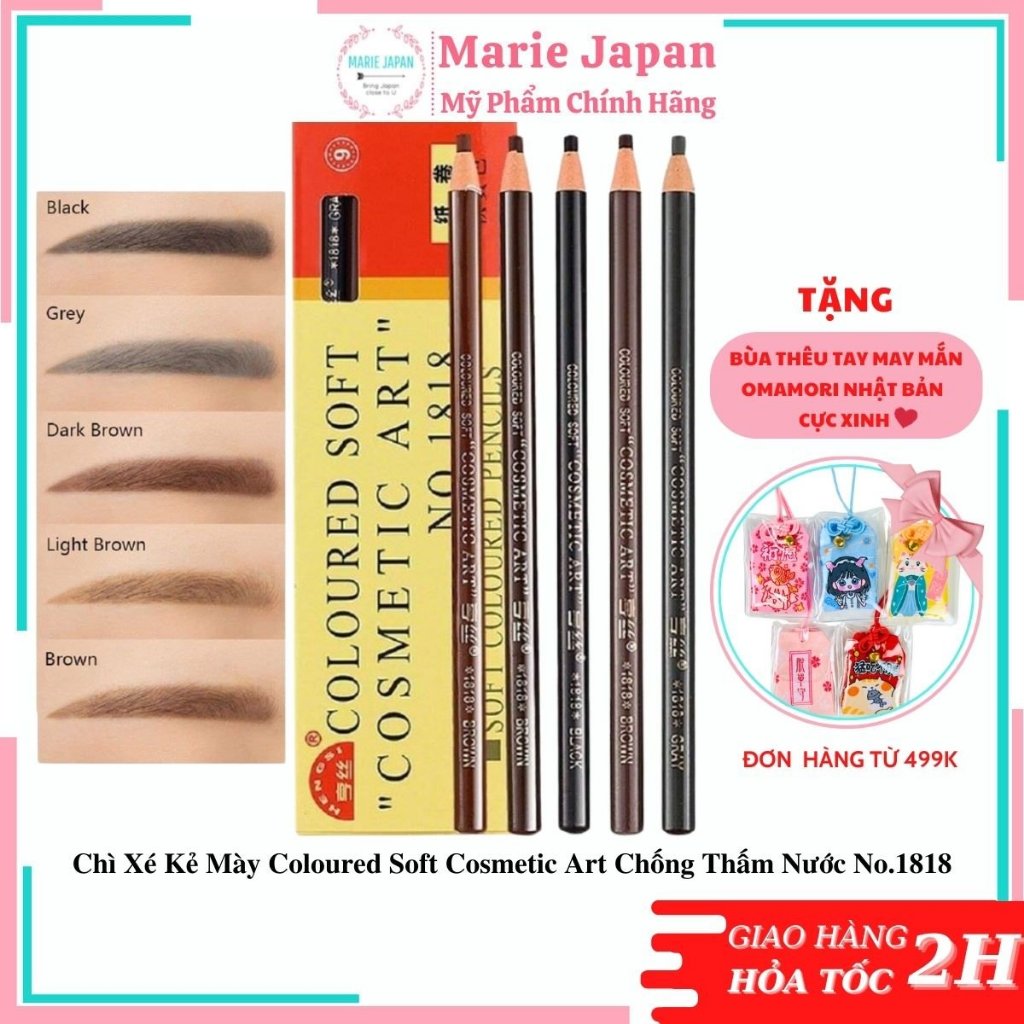 Chì Xé Kẻ Mày Coloured Soft Cosmetic Art Chống Thấm Nước No.1818