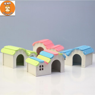 Nhà ngủ gỗ sắc màu cho Hamster, Sóc, thú cưng nhỏ