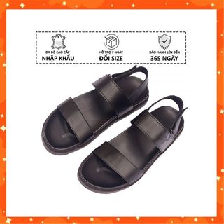 Dép Sandal Nam Kiểu Dáng Quai Ngang Công Sở Da Bò Cao Cấp Giày Xăng Đan Quai Hậu Nam Thời Trang Trẻ Trung