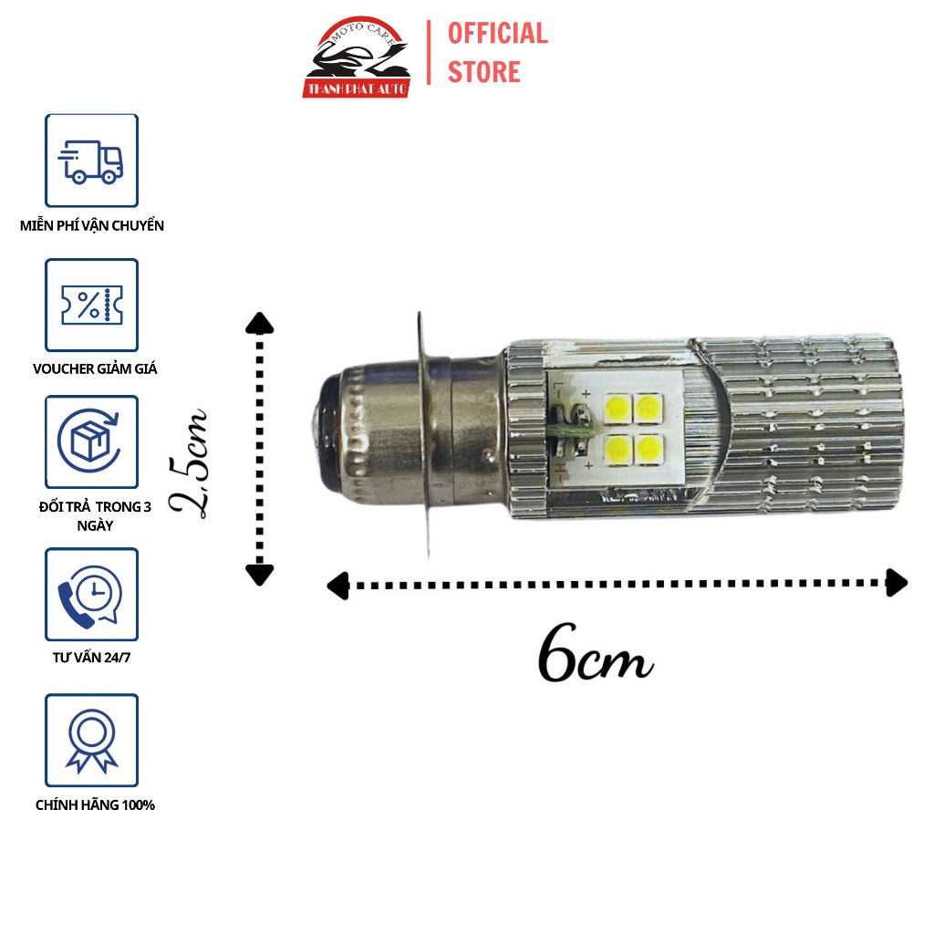 Bóng led Fa-cos M5 gắn xe máy - 432