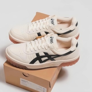 Giày Thể Thao Asics Court MZ Cream Black Gum, giày Asics đế xám, đế nâu nam nữ cổ thấp, tăng chiều cao.