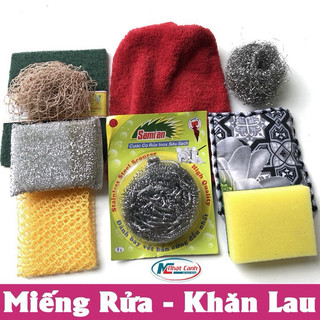 Miếng rửa bát xanh, lưới rửa bát, miếng cọ xoong nồi