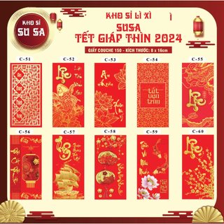 Set 10 Bao Lì Xì Tết 2024 Giáp Thìn