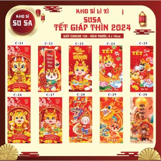 Set 10 Bao Lì Xì Tết 2024 Giáp Thìn