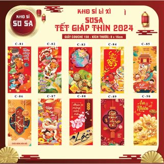 Set 10 Bao Lì Xì Tết 2024 Giáp Thìn
