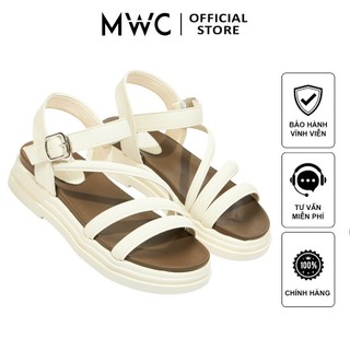 Giày sandal nữ mwc 2435 - sandal quai ngang chéo êm mềm ôm dáng chân