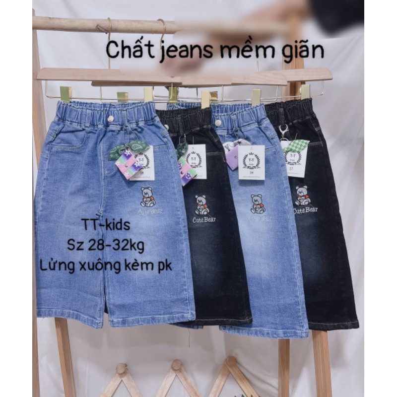 QUẦN BÒ JEANS LỬNG, NGỐ ỐNG SUÔNG RỘNG BÉ GÁI 20_45KG