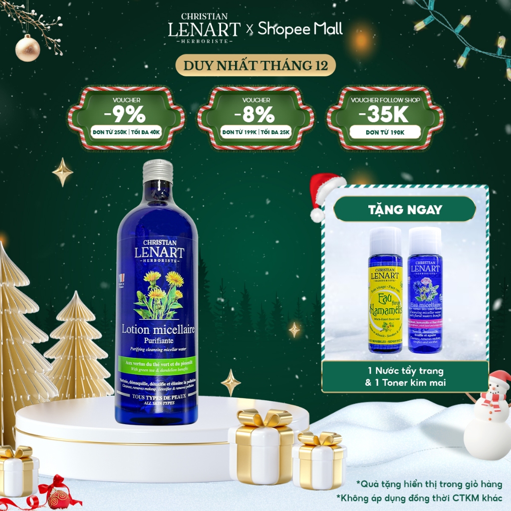 Nước Tẩy Trang Trẻ Hóa Da Christian Lenart Anti-Pollution Cleansing Micellar Water 500ml