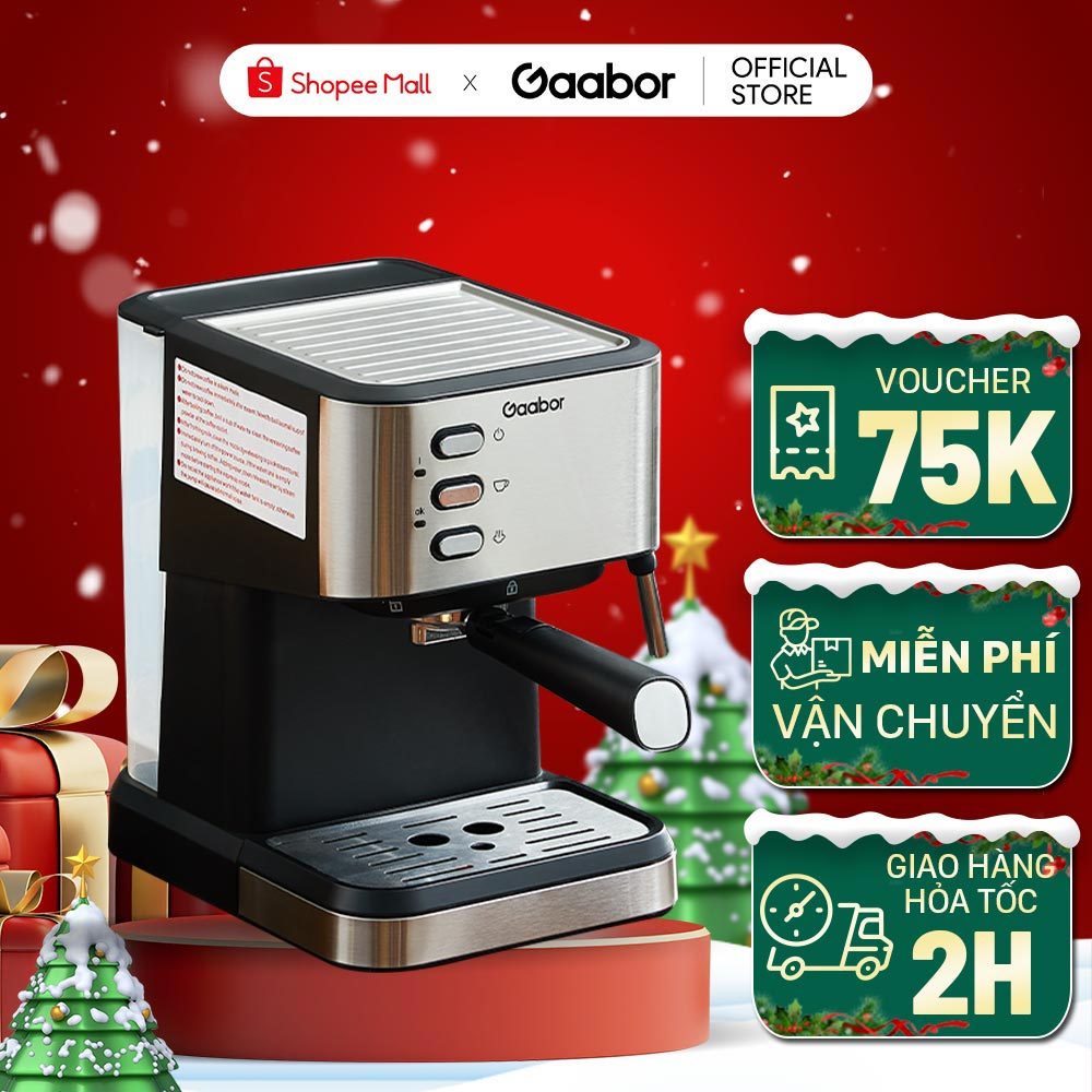 Máy pha cà phê gia đình GAABOR GCM-M15BK01 - Hàng chính hãng