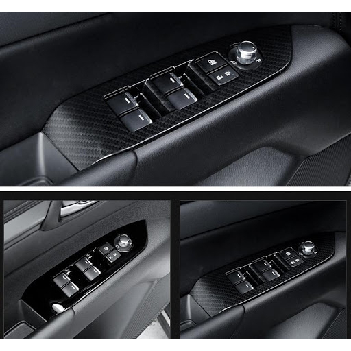 Ốp nội thất xe Mazda CX5 2018 đến 2023 mẫu titan/ carbon đẹp, thể thao, trang trí chống xước