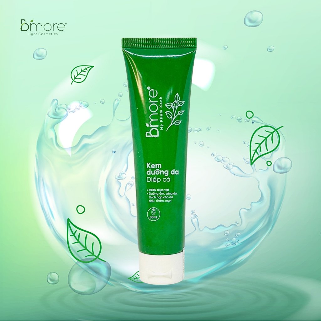 Kem Dưỡng Da Diếp Cá Bimore Giúp Dưỡng Ẩm, Sáng Da 30ml