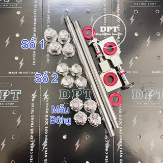 [HÌNH THẬT] Combo cốt trước sau kèm tán thái Inox304 KÈM PAS TĂNG SÊN Inox304 gắn cho các xe Wave-Dream-Fu (Neo-X-2)