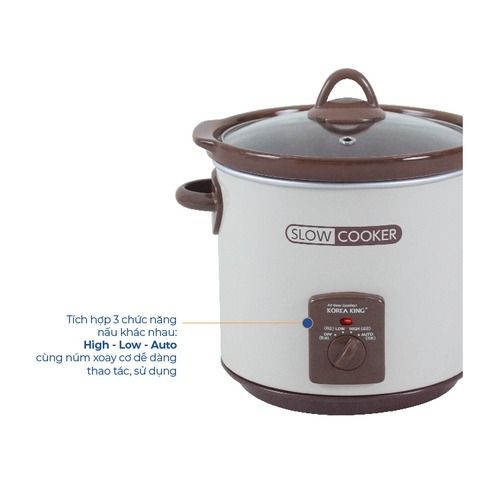 Nồi tiềm Korea King PSC-30GL 3 lít | Bảo hành chính hãng 12 tháng
