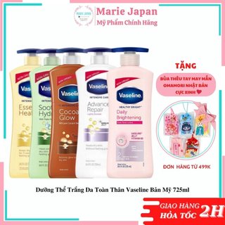 Dưỡng thể trắng da toàn thân Vaseline bản Mỹ 725ml
