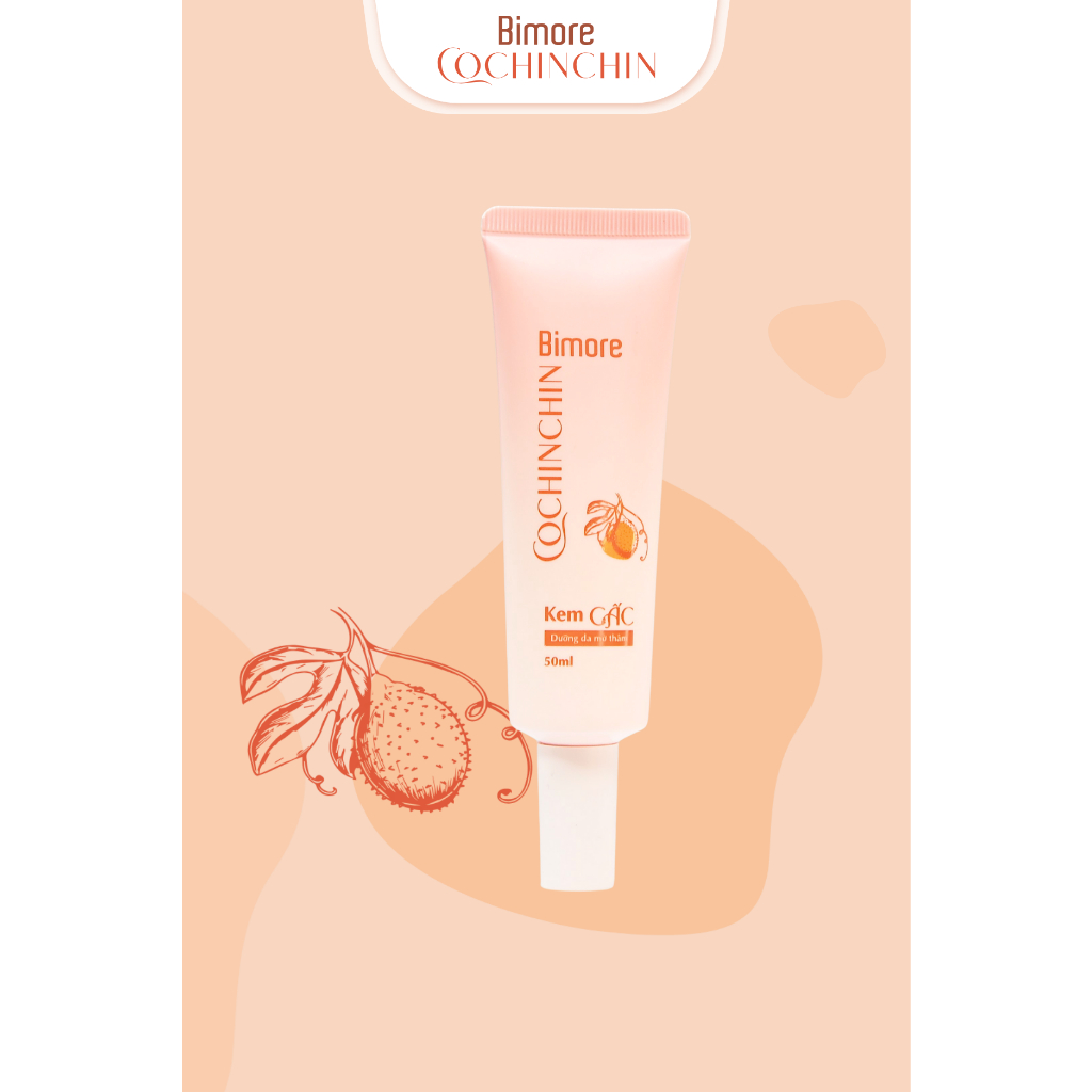 Kem Gấc Bimore Giúp Dưỡng Da Mờ Thâm Sáng Hồng Da Tuýp 50ml