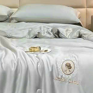 Bộ 5 món chăn ga gối cao cấp Drap giường Phi Lụa Tencel chính hãng HERENA bộ vỏ Ga Ra Grap Gối Nệm Đệm Phủ Trải Giường