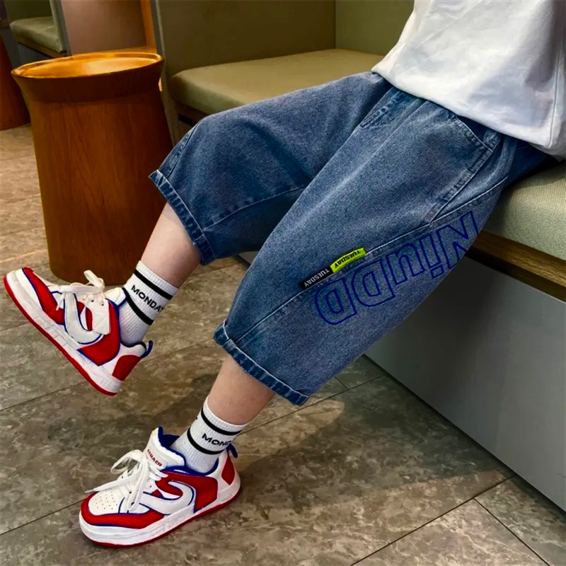 Quần Jean HB Kiểu Dáng Thời Trang Cho Bé Trai Từ 10-50Kg Co Giãn Tốt.