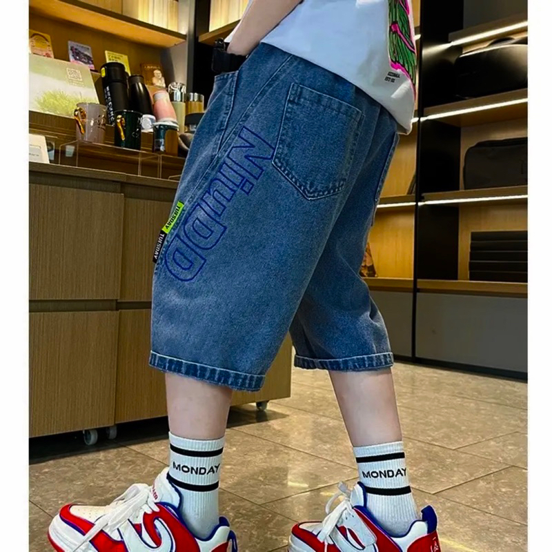 Quần Jean HB Kiểu Dáng Thời Trang Cho Bé Trai Từ 10-50Kg Co Giãn Tốt.