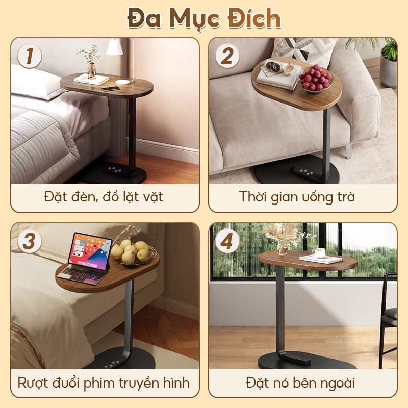 KIOOK Bàn Trà Cafe Phòng Khách, Sofa Mini Decor Phong Cách đơn Giản Bàn Uống Cafe, Bàn Nhỏ Đầu Giường Cho Phòng Ngủ | BigBuy360 - bigbuy360.vn