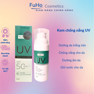 Kem chống nắng UV chính hãng Ylabcos chống nắng dưỡng trắng mờ thâm 60GR Fuho Cosmetics