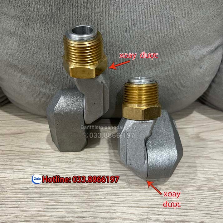 Khớp xoay kép phi 27 chuyên dùng cho trụ bơm xăng dầu