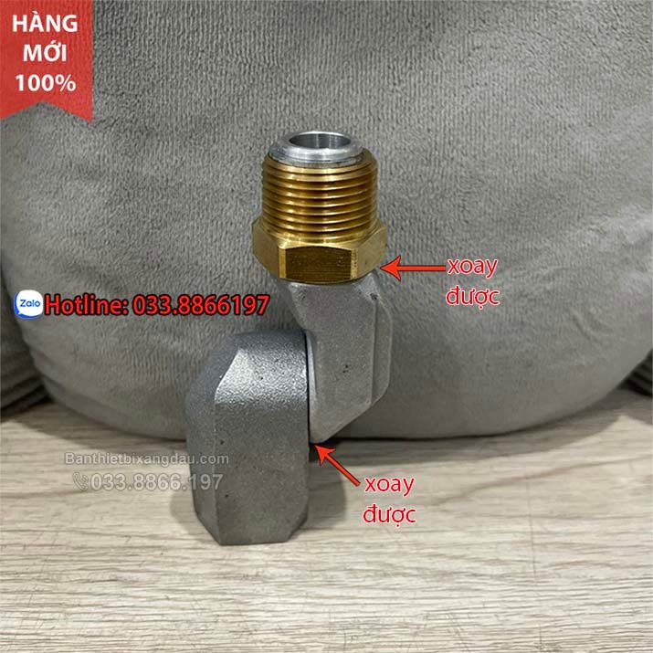 Khớp xoay kép phi 27 chuyên dùng cho trụ bơm xăng dầu