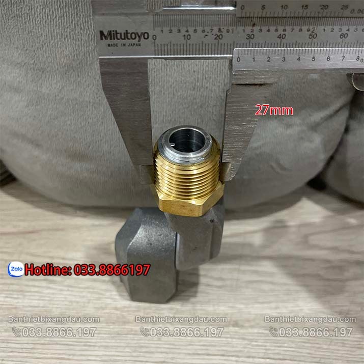 Khớp xoay kép phi 27 chuyên dùng cho trụ bơm xăng dầu