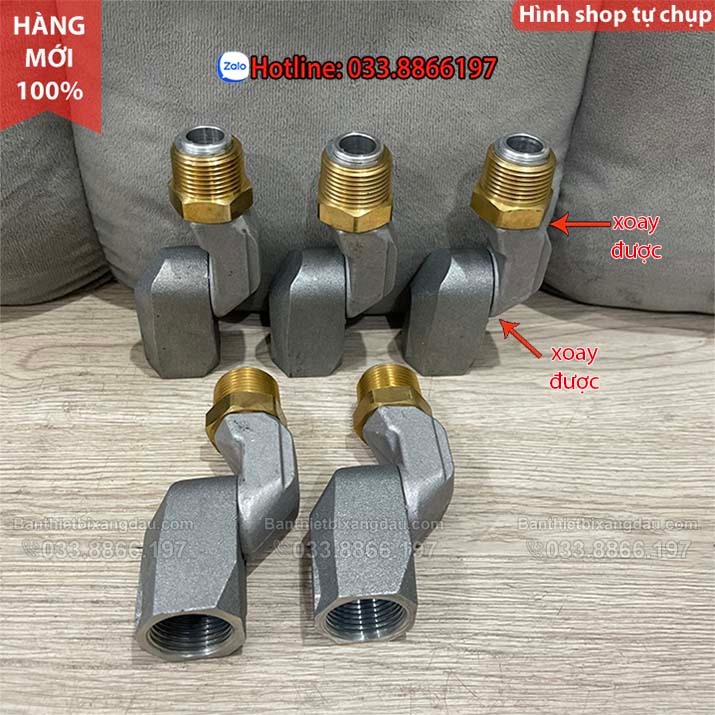 Khớp xoay kép phi 27 chuyên dùng cho trụ bơm xăng dầu