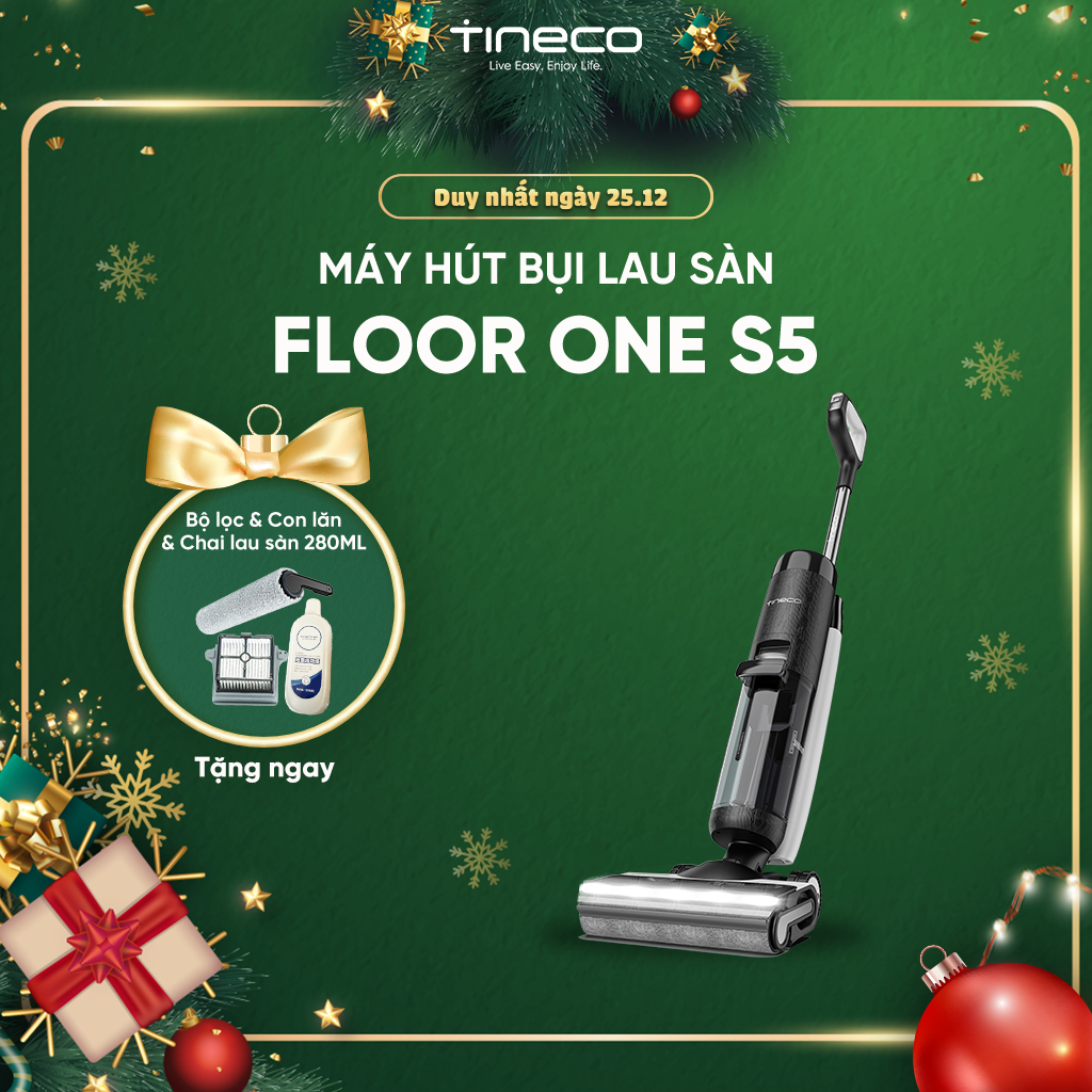 MÁY HÚT BỤI LAU SÀN KHÔ VÀ ƯỚT TINECO FLOOR ONE S5 – BẢN QUỐC TẾ – HÀNG CHÍNH HÃNG