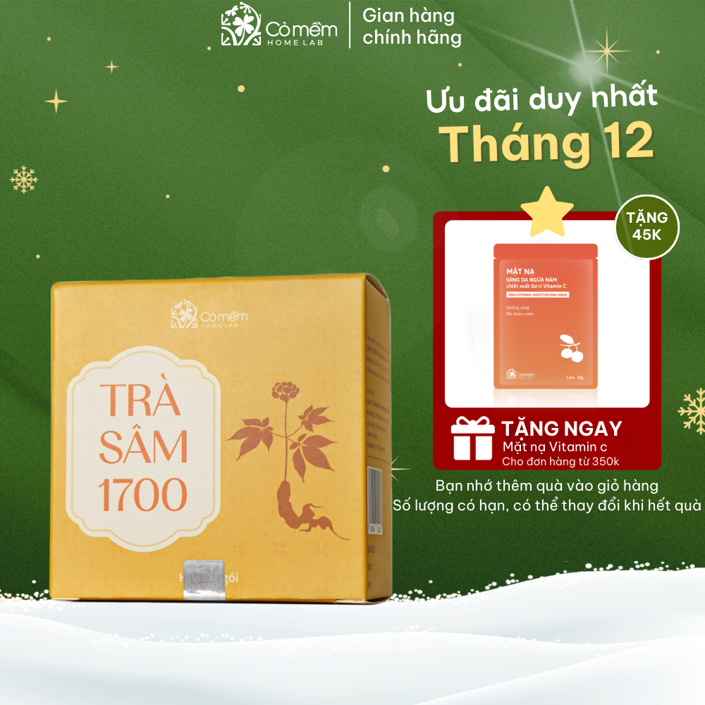 Trà Sâm 1700 Giúp Giải Độc Ngừa Lão Hoá Da Dạng Túi Lọc Cỏ Mềm 150gr
