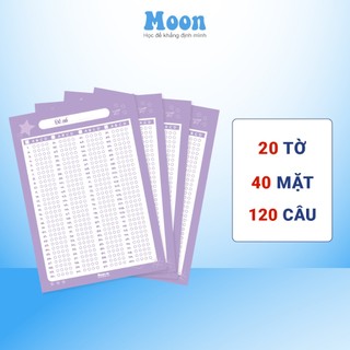 Phiếu trắc nghiệm MoonBook