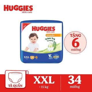 Tã/bỉm quần huggies tràm trà xxl28+6