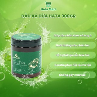 Dầu xả dừa HATA siêu dưỡng tóc mềm mượt 300gr