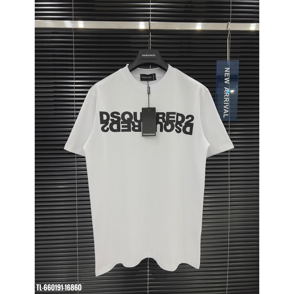 🔥Hot🔥Áo thun Dsquared2 chữ ngực 2 hàng thiết kế hot trend Nam nữ New 2024
