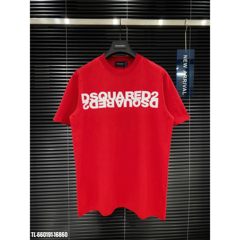 🔥Hot🔥Áo thun Dsquared2 chữ ngực 2 hàng thiết kế hot trend Nam nữ New 2024