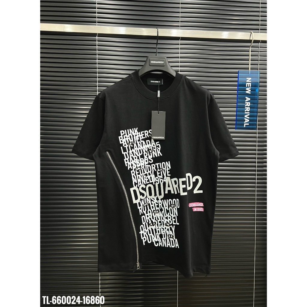 🔥HOT🔥Áo thun DSQUARED2 in chữ phối khóa thiết kế Hot trend Nam nữ New 2024
