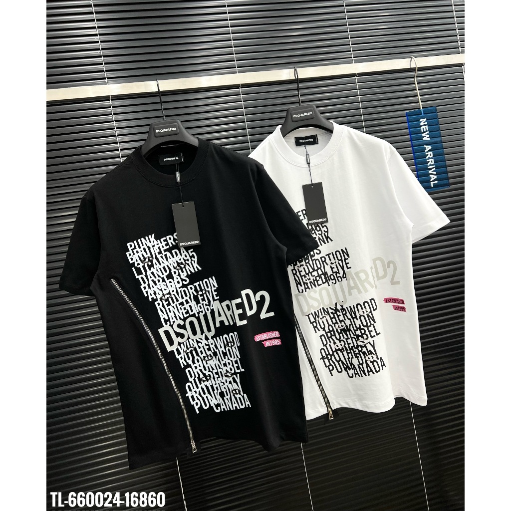 🔥HOT🔥Áo thun DSQUARED2 in chữ phối khóa thiết kế Hot trend Nam nữ New 2024