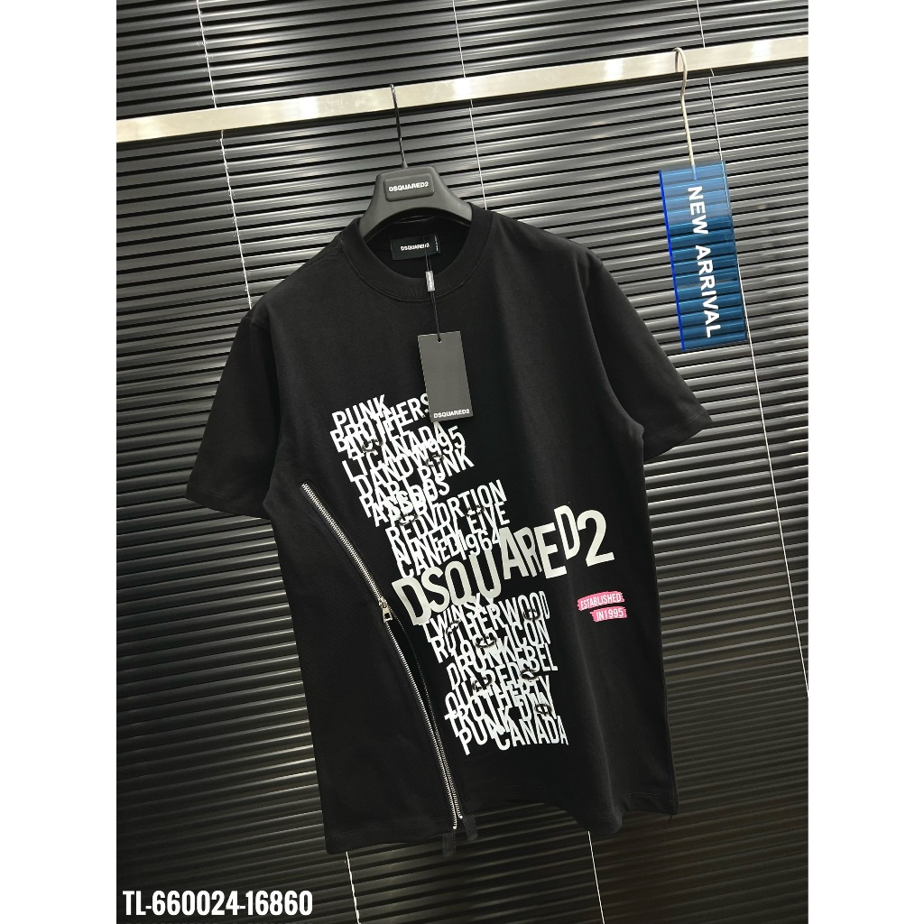 🔥HOT🔥Áo thun DSQUARED2 in chữ phối khóa thiết kế Hot trend Nam nữ New 2024