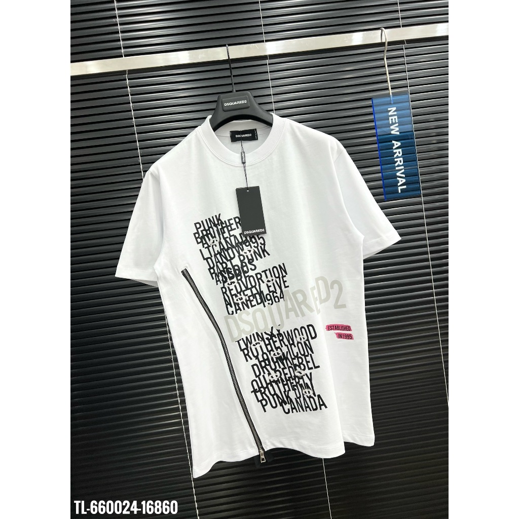 🔥HOT🔥Áo thun DSQUARED2 in chữ phối khóa thiết kế Hot trend Nam nữ New 2024