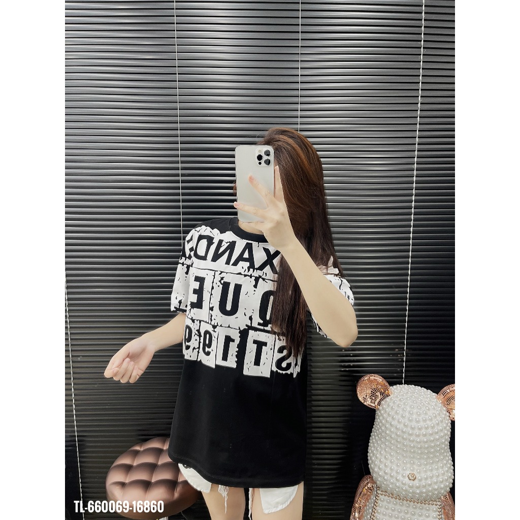 🔥Hot🔥Áo thun Alexander McQueen họa tiết chữ thiết kế hot trend Nam nữ New 2024