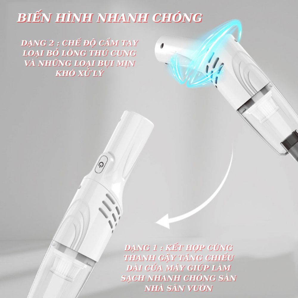 Máy Hút Bụi Mini Keledi-K3, Không Dây, Cầm Tay, Bộ Hút Bụi Ô Tô, Máy Tính, Laptop, Lực Hút Mạnh, Xiaomi, Deerma, Đa Năng