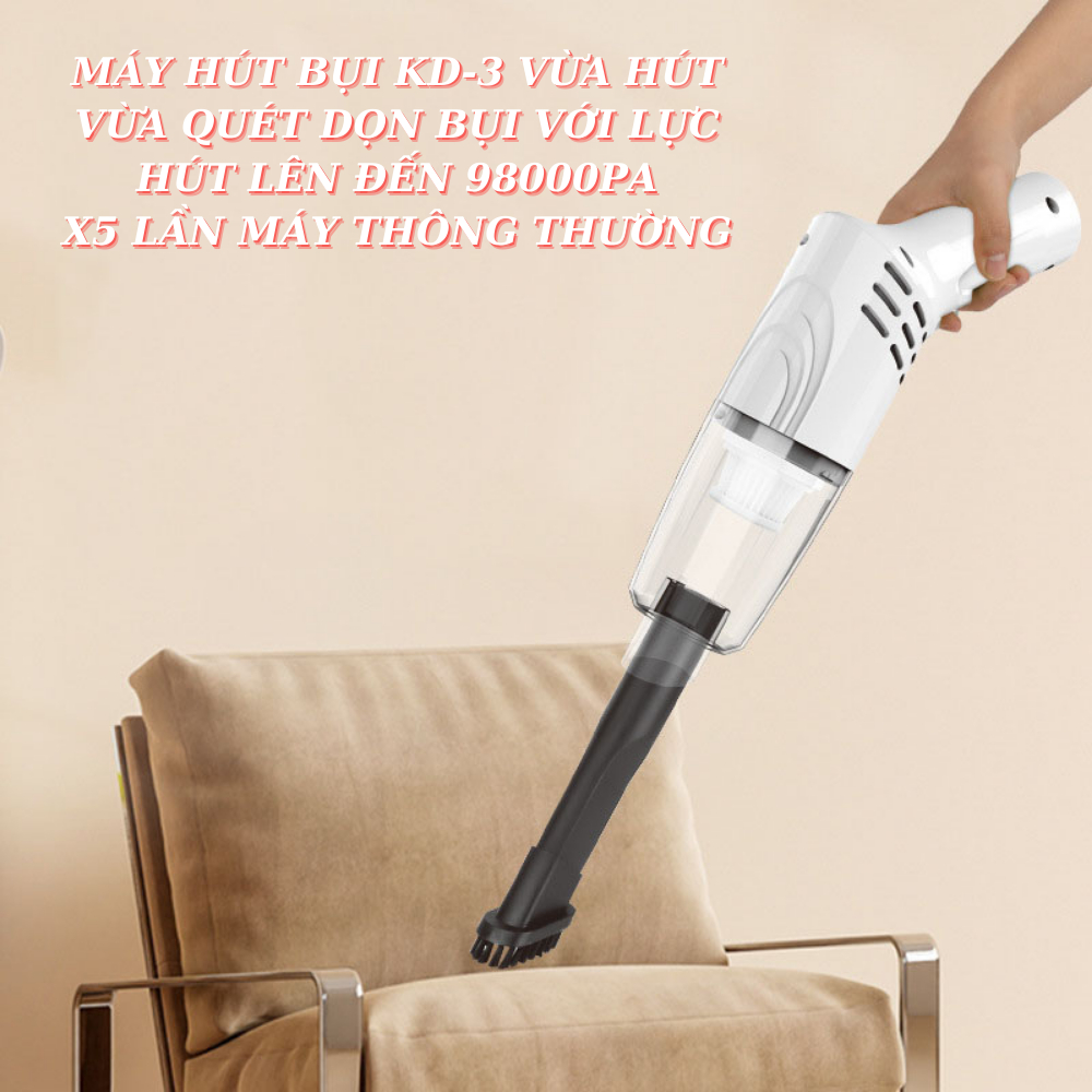 Máy Hút Bụi Mini Keledi-K3, Không Dây, Cầm Tay, Bộ Hút Bụi Ô Tô, Máy Tính, Laptop, Lực Hút Mạnh, Xiaomi, Deerma, Đa Năng