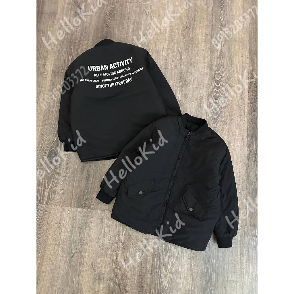 Áo khoác trần bông mặc 2 mặt siêu nhẹ zxr cho bé